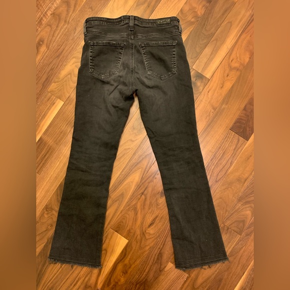 Grey AG jeans, size 25, ankle length, frayed hems, mid-rise, stretchy - Picture 2 of 5